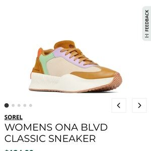 Sorel Women's Ona Blvd Sneaker - Brown, Green, Orange